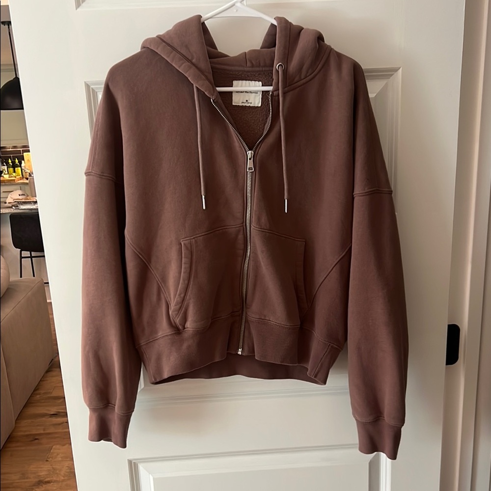 Abercrombie & Fitch Brown Hoodie Jacket